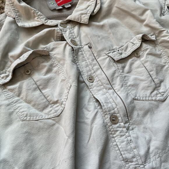 Craghoppers Shirt Mens Large Beige Nosilife Insect Shield Button Down Hiking EUC - Picture 4 of 13